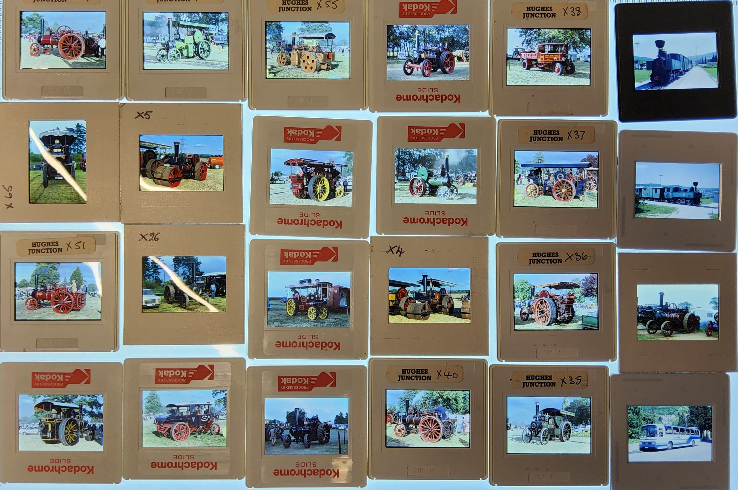 An interesting archive of over 100 colour slides of mainly Steam Engines and 1930's Bentleys - Image 2 of 5