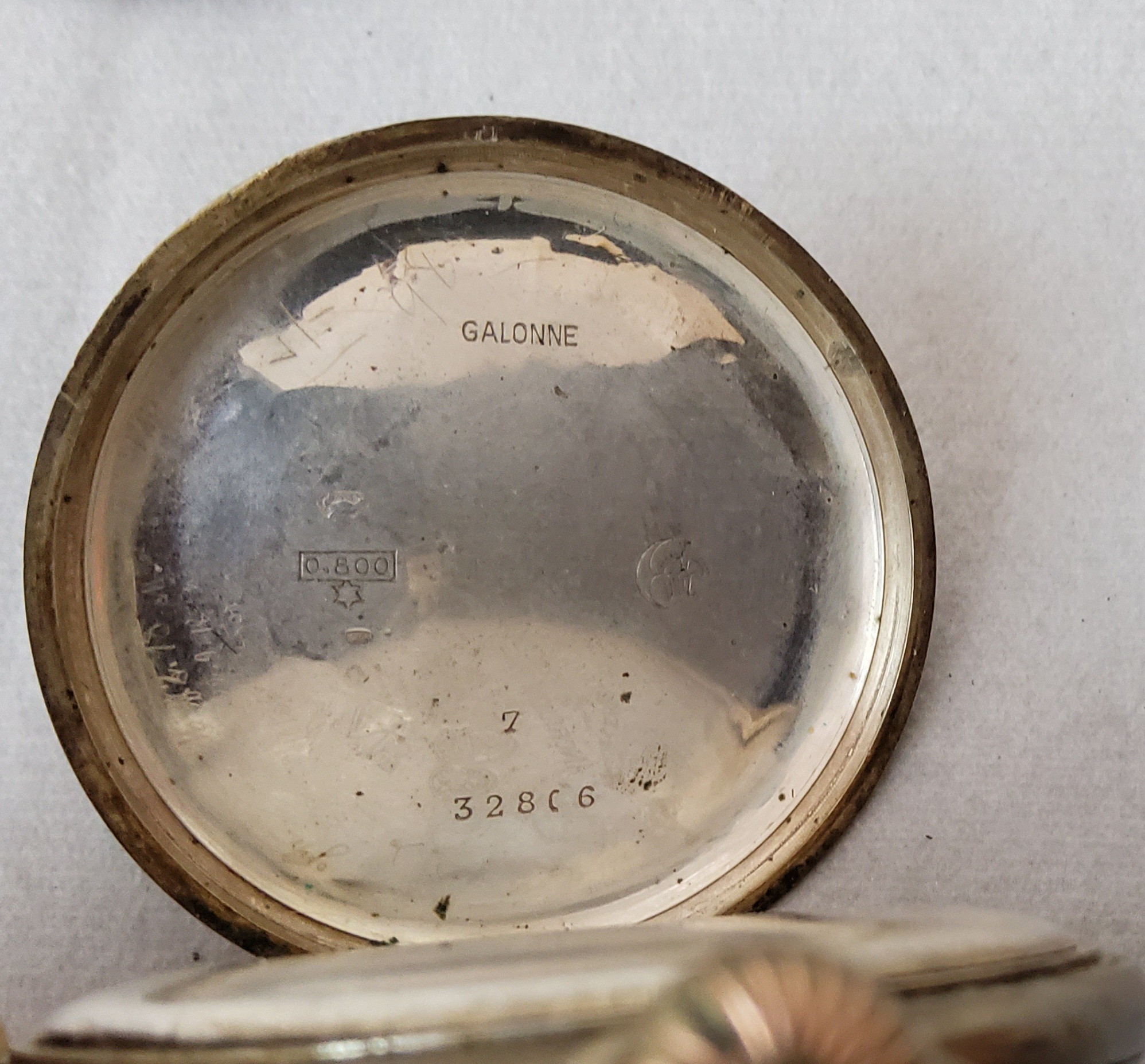 Gentleman's Effects - A Continental silver .800 grade pocket watch marked Remontoir Ancre Ligne - Image 2 of 5