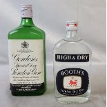 Gordon's Special Dry London Gin, sealed, 70 proof,  post stickered Dec 82 on cap;  Booth's London