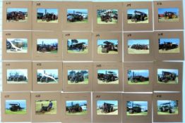 An interesting archive of over 100 colour slides of mainly Steam Engines and 1930's Bentleys