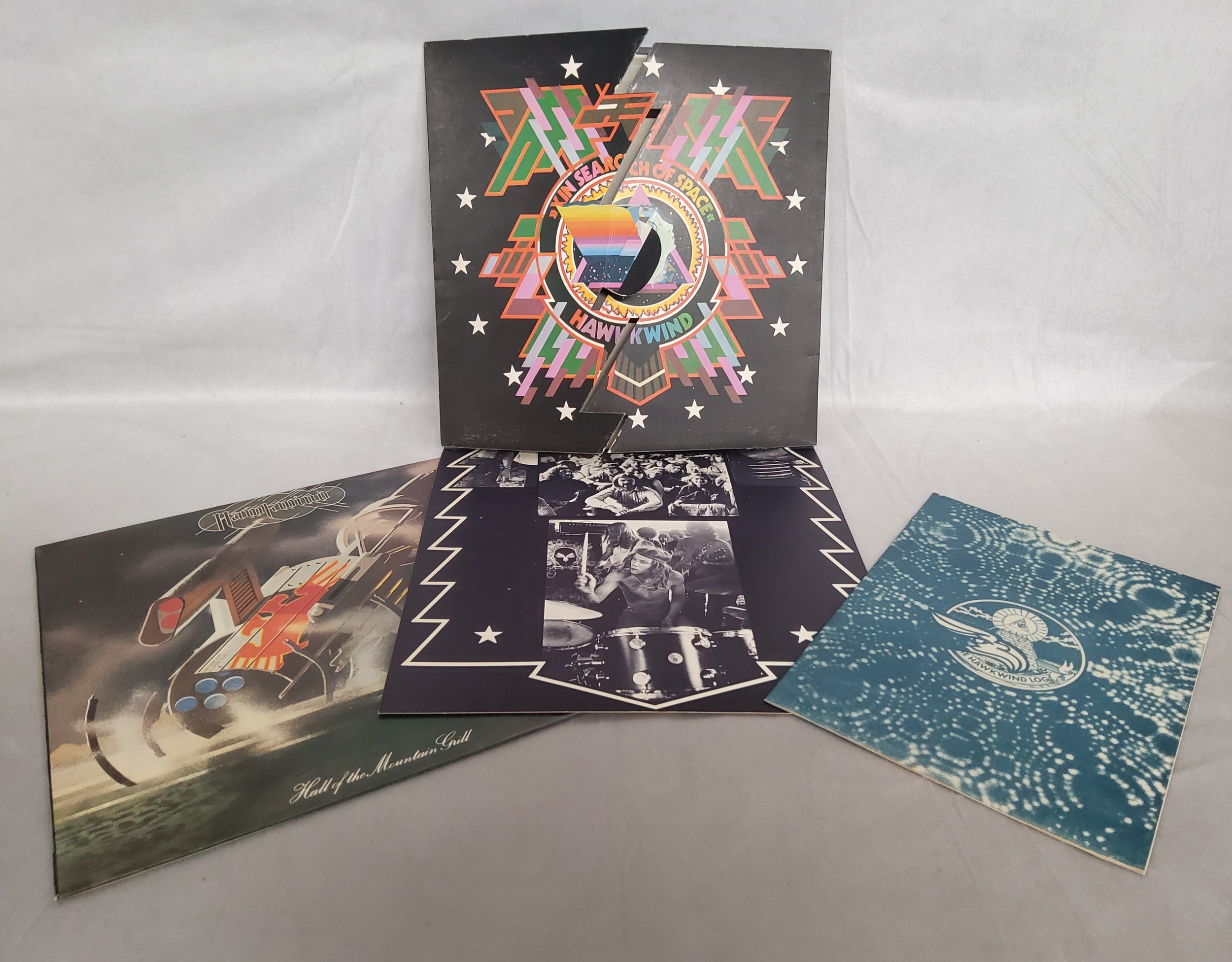 Hawkwind X In Search Of Space, Gimmix Cover + mint logbook, UAG 29202, UAG 29202 A-1U; Hall of the - Image 3 of 3