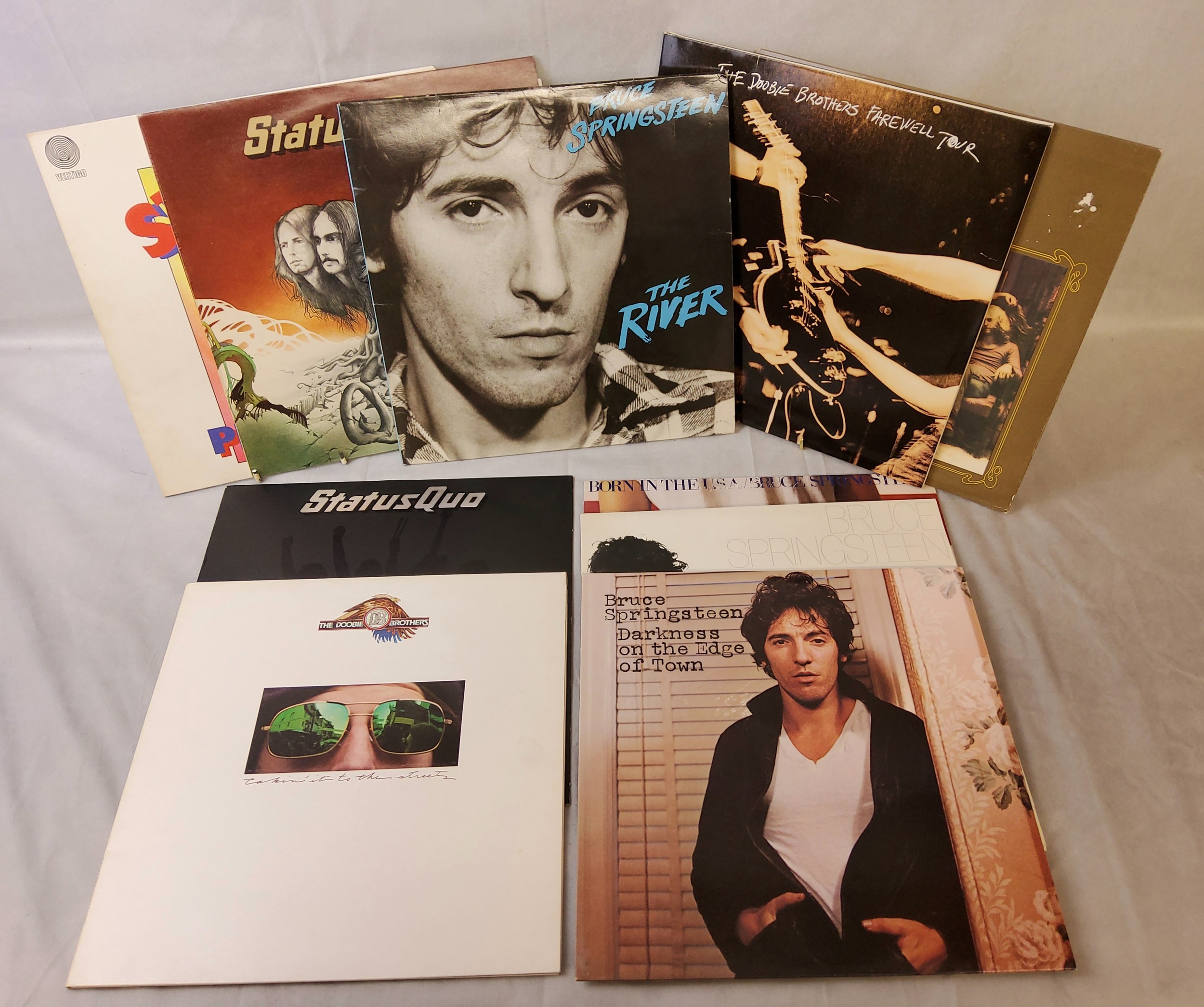 Vinyl Lp's including Status Quo Piledriver, Vertigo space ship label 6360 082, misprint Oh Baby,