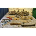 Tools - Whitmore no.110 plane, six box planes, Stanley no.46 combination plane, Surform planes etc.