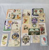 Postcards & Greetings Cards - Raphael Tuck 'pop-out' birthday cards; Victorian greetings cards,