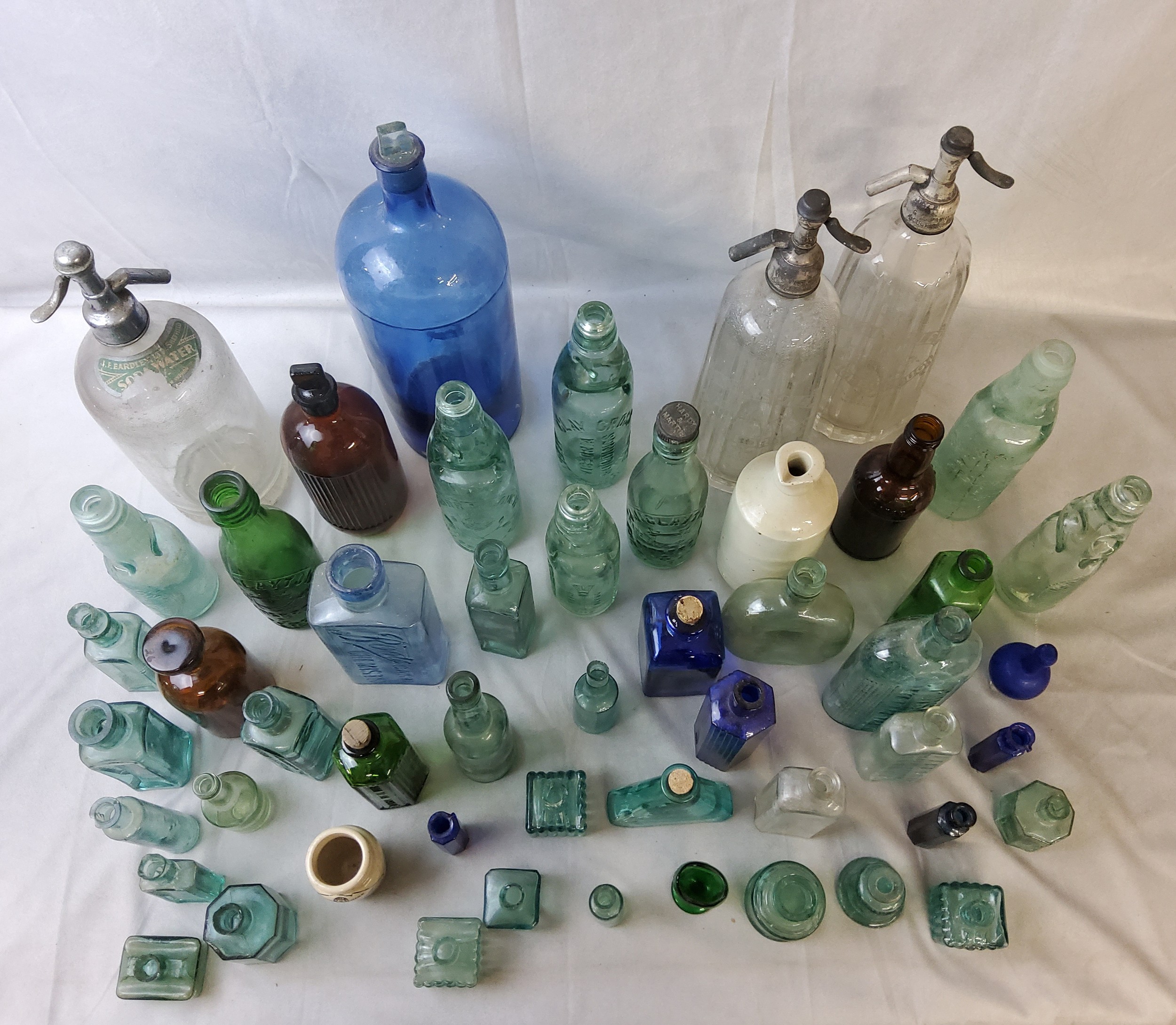 A collection of bottle digging finds including Bromley coffee essence, Wheatly & Bates Ltd: - Image 2 of 3