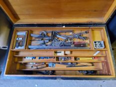 Tools - an engineer's large tool chest with 4 removable drawers, containing an variety of tools,