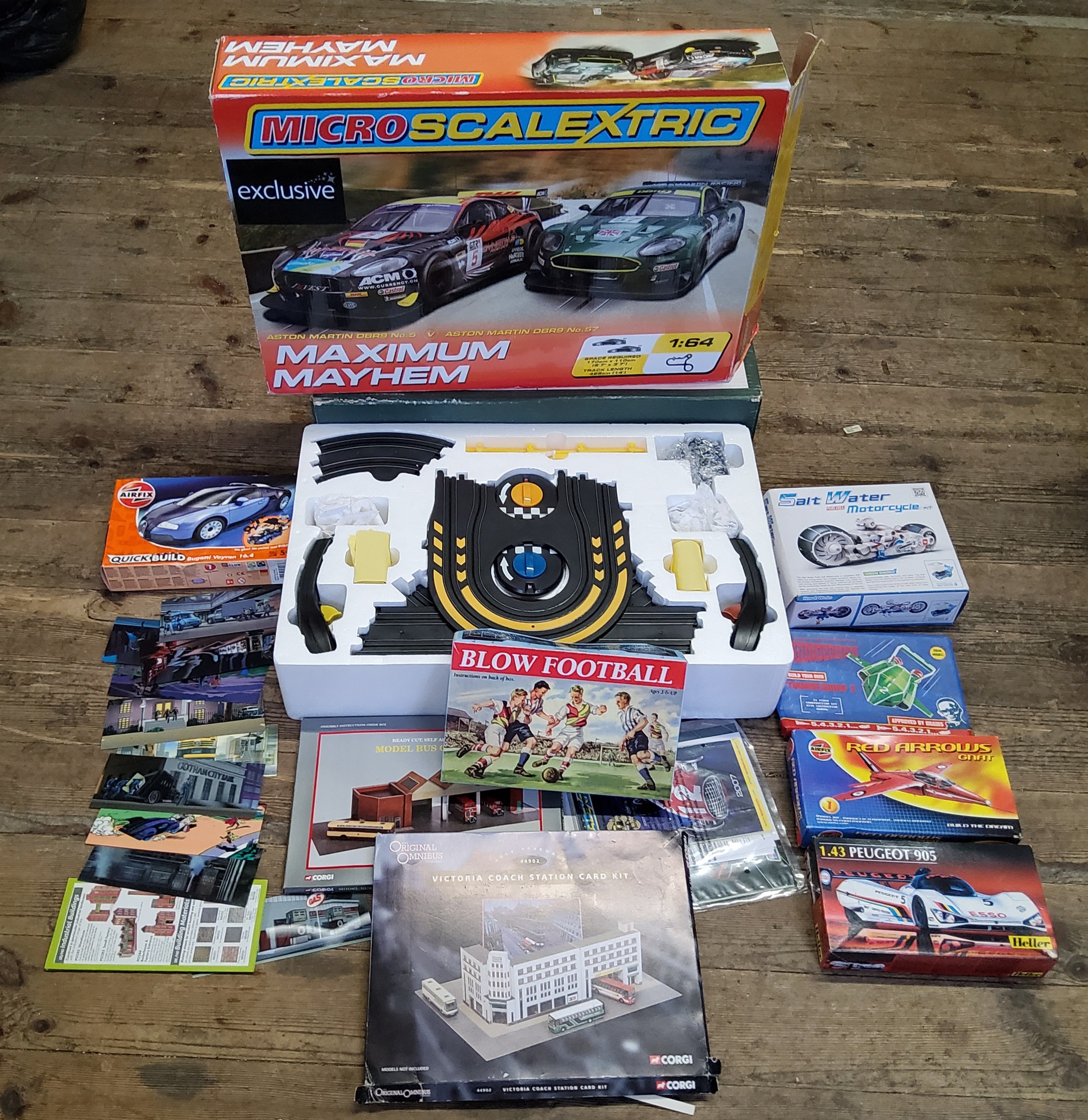 Juvenalia including a Micro Scalextric, Maximum Mayhem complete and appears unused, boxed; a - Image 3 of 3