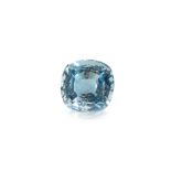 NO RESERVE - AN UNMOUNTED AQUAMARINE  Cushion cut, 1.50 carats