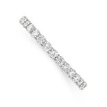 A DIAMOND FULL ETERNITY RING Round cut diamonds, total 1.05 carats Stamped Pt950 Size L / 5.75 2.6