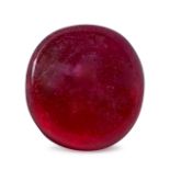AN UNMONTED RUBY cabochon cut, 11.60 carats.