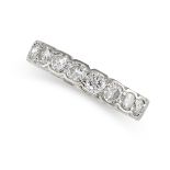 A DIAMOND ETERNITY RING, CARTIER set with a single row of round cut diamonds, all totalling 2.30