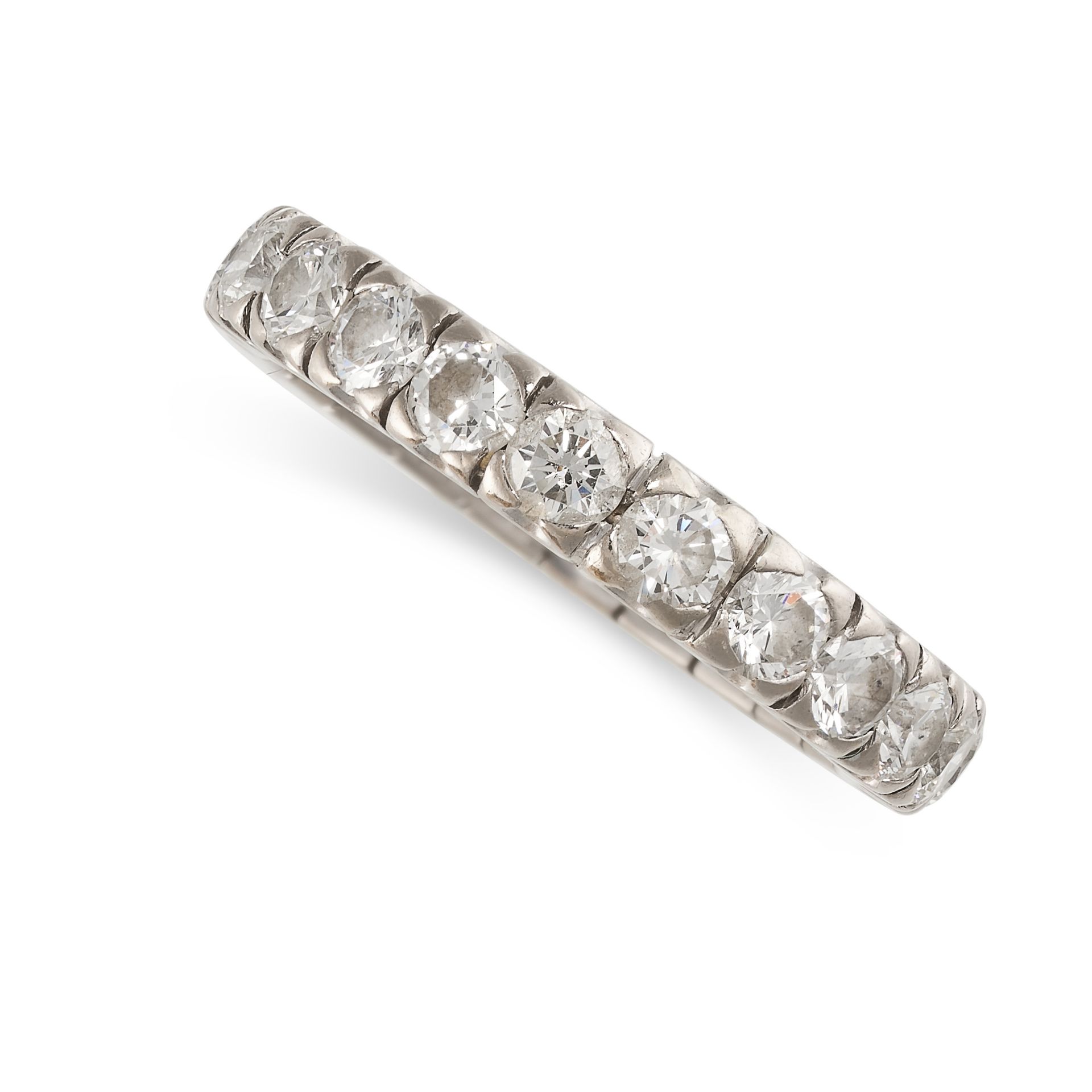 MAPIN & WEBB, A DIAMOND ETERNITY RING in 18ct white gold, designed as a full eternity, set with