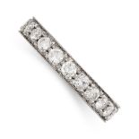 A DIAMOND FULL ETERNITY RING the band set all around with a single row of round brilliant cut