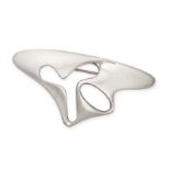 GEORG JENSEN, AN ABSTRACT SILVER BROOCH in silver, designed by Henning Koppel, design number 325,
