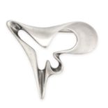 GEORG JENSEN, AN ABSTRACT SILVER BROOCH in silver, designed by Henning Koppel, design number 324,