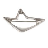 GEORG JENSEN, A VINTAGE SPLASH BROOCH in silver, designed by Henning Koppel, design number 376,