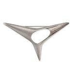 GEORG JENSEN, AN ABSTRACT SILVER BROOCH in silver, designed by Henning Koppel, design number 342,