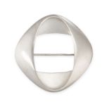 GEORG JENSEN, AN ABSTRACT SILVER BROOCH in silver, design number 368, designed as an abstract