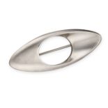 GEORG JENSEN, AN ABSTRACT SILVER BROOCH in silver, designed by Henning Koppel, design number 390,