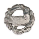 GEORG JENSEN, A VINTAGE BIRD BROOCH in silver, designed by Arno Malinowski, design number 134,