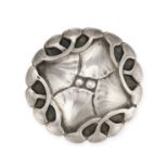 GEORG JENSEN, A VINTAGE BROOCH in silver, design number 16, in abstract foliate design, Jensen