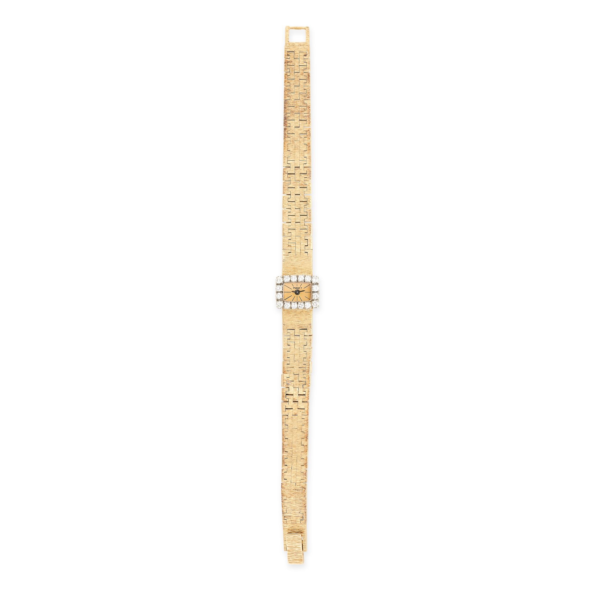 PIAGET, A VINTAGE LADIES COCKTAIL WATCH in yellow gold, model reference 1304A6, 12x10mm square