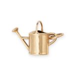 A VINTAGE WATERING CAN CHARM in 9ct yellow gold, designed as a watering can, British hallmarks for