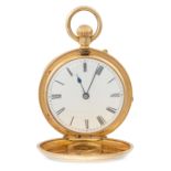 NO RESERVE - A FINE ANTIQUE VICTORIAN POCKET WATCH, 1880 in 18ct yellow gold, movement by