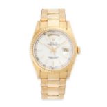 ROLEX, AN OYSTER PERPETUAL DAY-DATE WATCH, REF. 18238, 1995 in 18ct yellow gold, comprising a gold