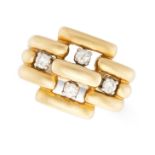 ALDO CIPULLO FOR CARTIER, A VINTAGE DIAMOND DRESS RING, 1971 in 18ct yellow gold, designed as a