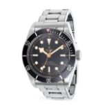 TUDOR, A BLACK BAY WRISTWATCH, REF. 79230N, a steel uni-directional bezel surrounding a black dial