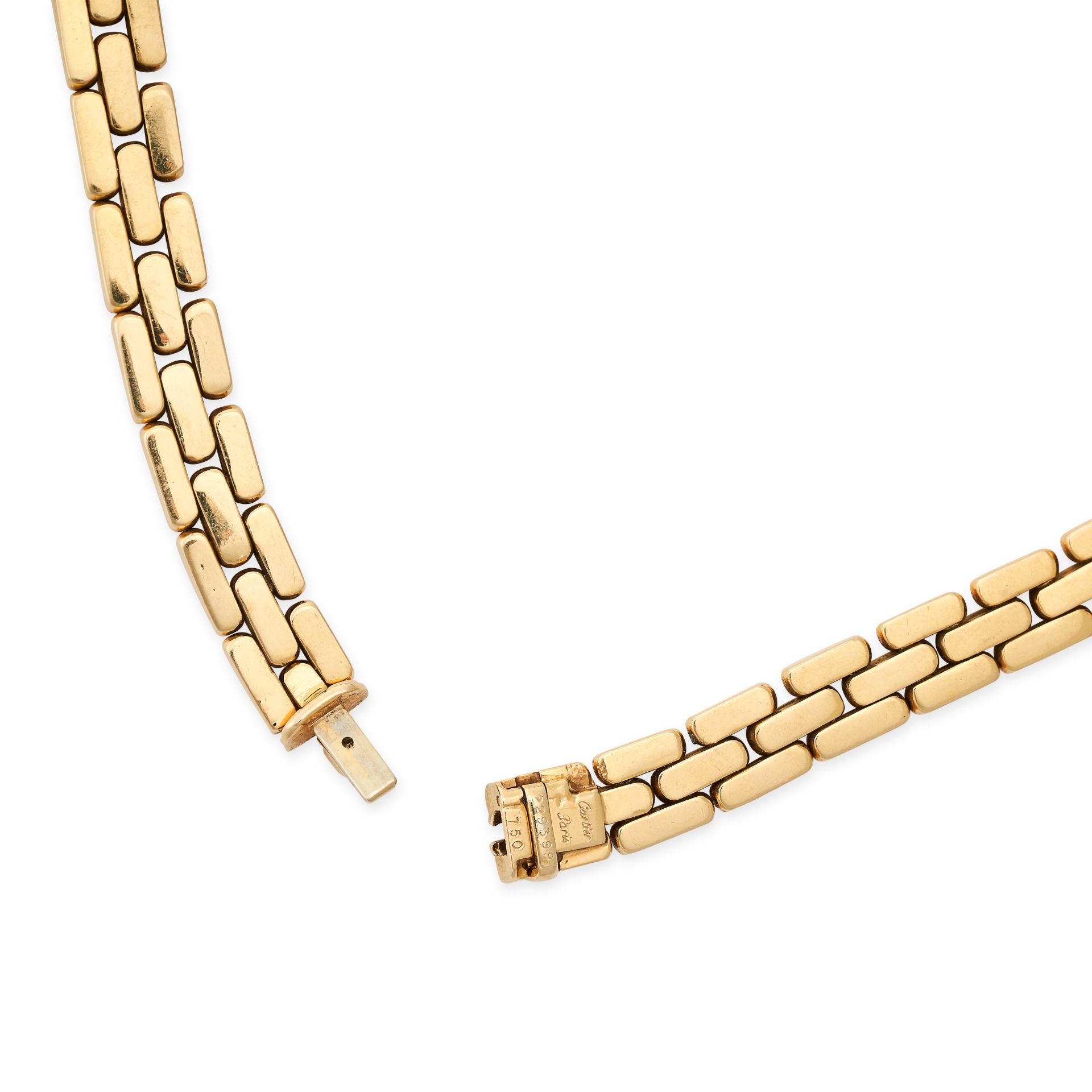 GEORGES LENFANT FOR CARTIER, A VINTAGE MAILLON PANTHERE NECKLACE in 18ct yellow gold, comprising - Bild 2 aus 2