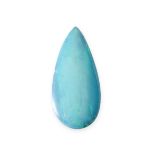 NO RESERVE - AN OPAL DOUBLET pear shaped cabochon, 3.50 carats.