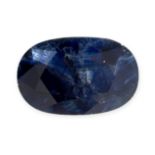 AN UNMOUNTED SAPPHIRE oval cut, 19.20 carats.