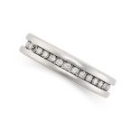 BULGARI, A B.ZERO1 DIAMOND RING in 18ct white gold, the ring set round with a row of round brilliant