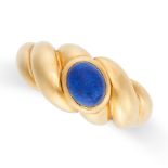 VAN CLEEF & ARPELS, A VINTAGE LAPIS LAZULI RING in 18ct yellow gold, set with an oval cabochon lapis