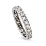 A DIAMOND FULL ETERNITY RING set throughout with round brilliant cut diamonds all totalling 1.0-1.