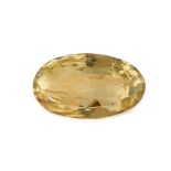 AN UNMOUNTED CITRINE, mixed oval cut, 36.1 carats.