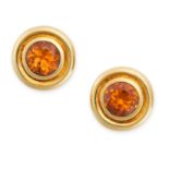 PALOMA PICASSO FOR TIFFANY & CO, A PAIR OF VINTAGE CITRINE CLIP EARRINGS in 18ct yellow gold, each