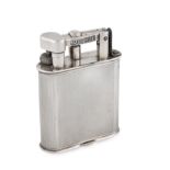 DUNHILL, A SILVER PLATE TABLE LIGHTER marked 'DUNHILL' and 'Made in England' with a patent number...