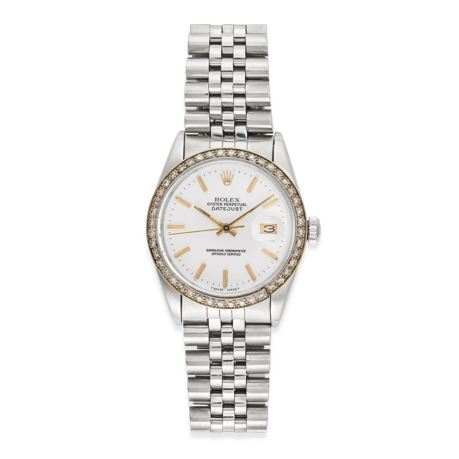 ROLEX, A VINTAGE OYSTER PERPETUAL DATEJUST in stainless steel, model ref 16030, circa 1983, with ... - Image 2 of 4