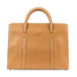 DIOR, A CAMEL TOP HANDLE BAG.