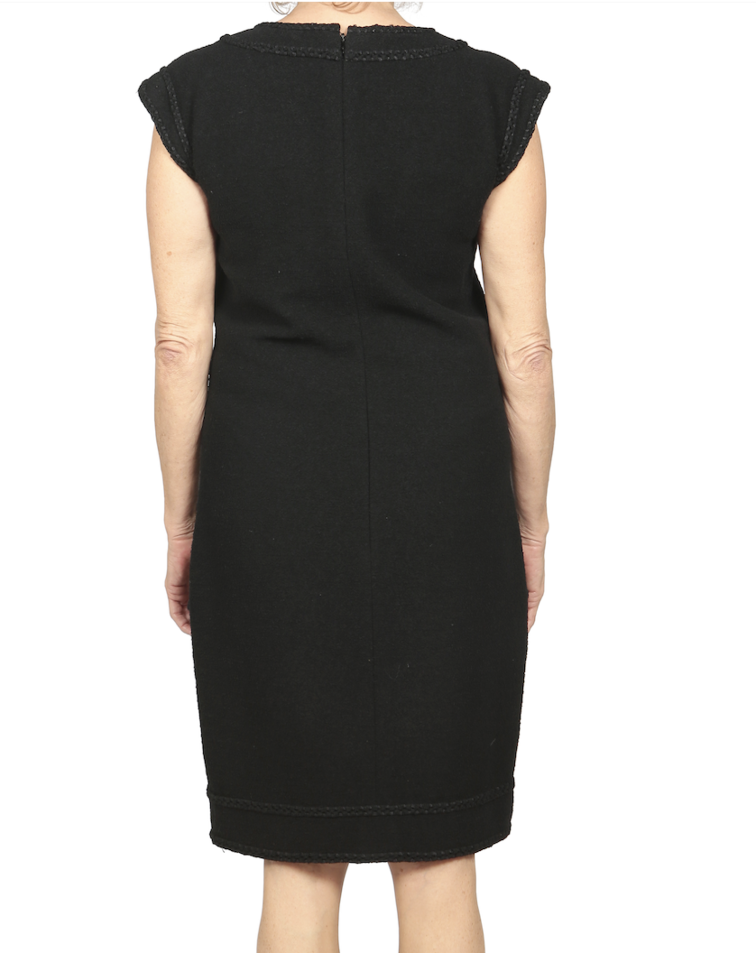 CHANEL, A BLACK WOOL DRESS - Image 3 of 6