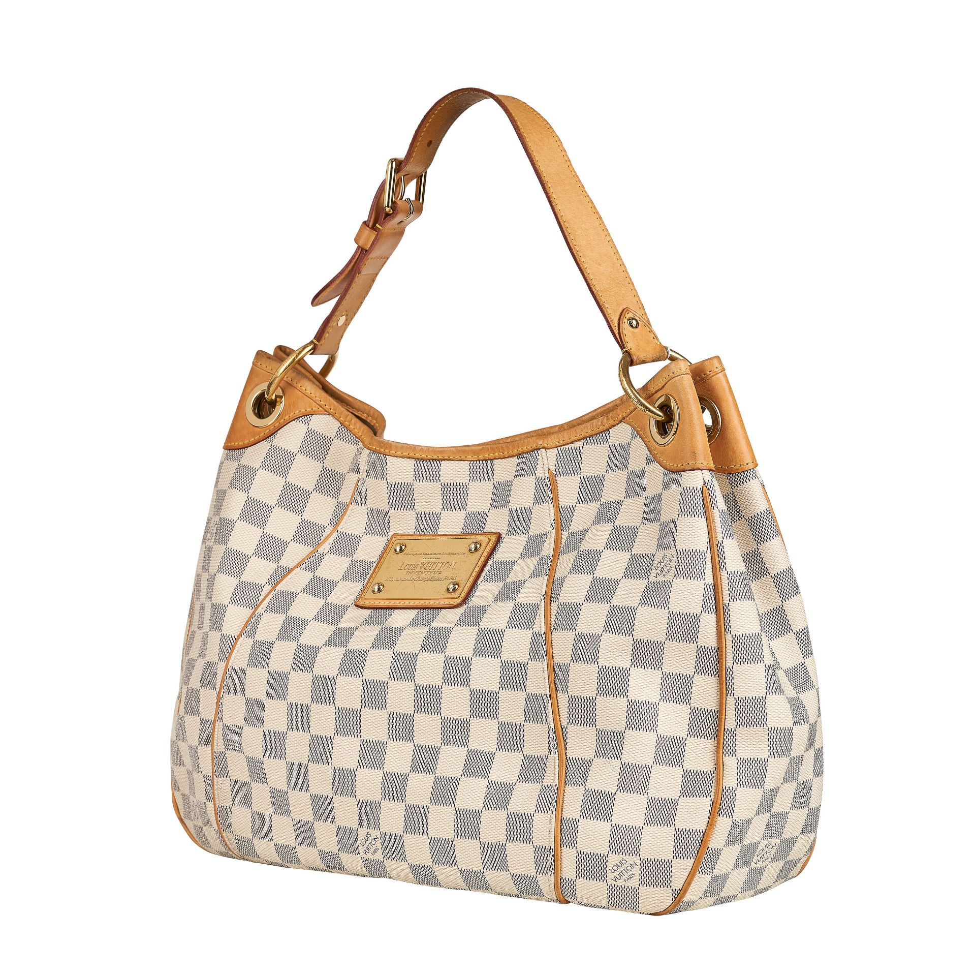 LOUIS VUITTON, A DAMIER AZUR CANVAS GALLERIA PM SHOULDER BAG - Bild 2 aus 6