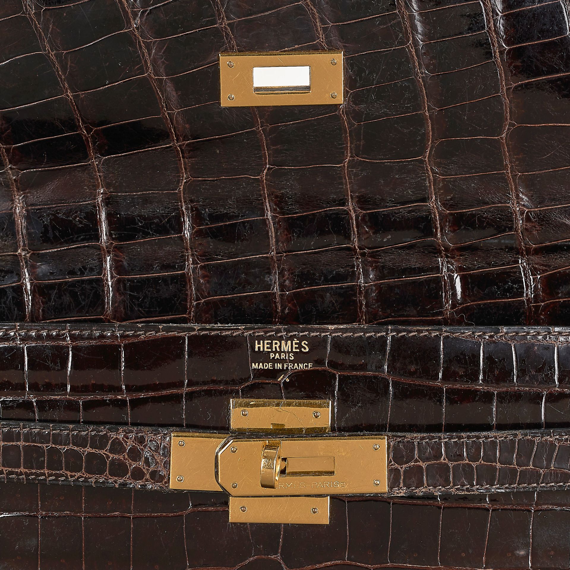 HERMES, A KELLY 32 CROCODILE BAG - Bild 4 aus 6