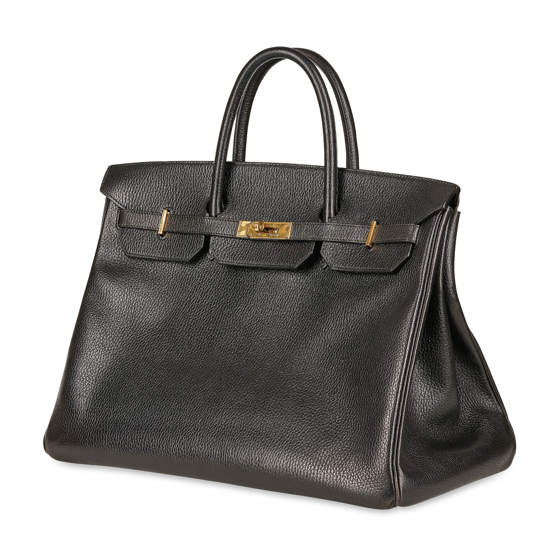 HERMES, A BLACK BIRKIN 40, circa 1985 - Image 2 of 7