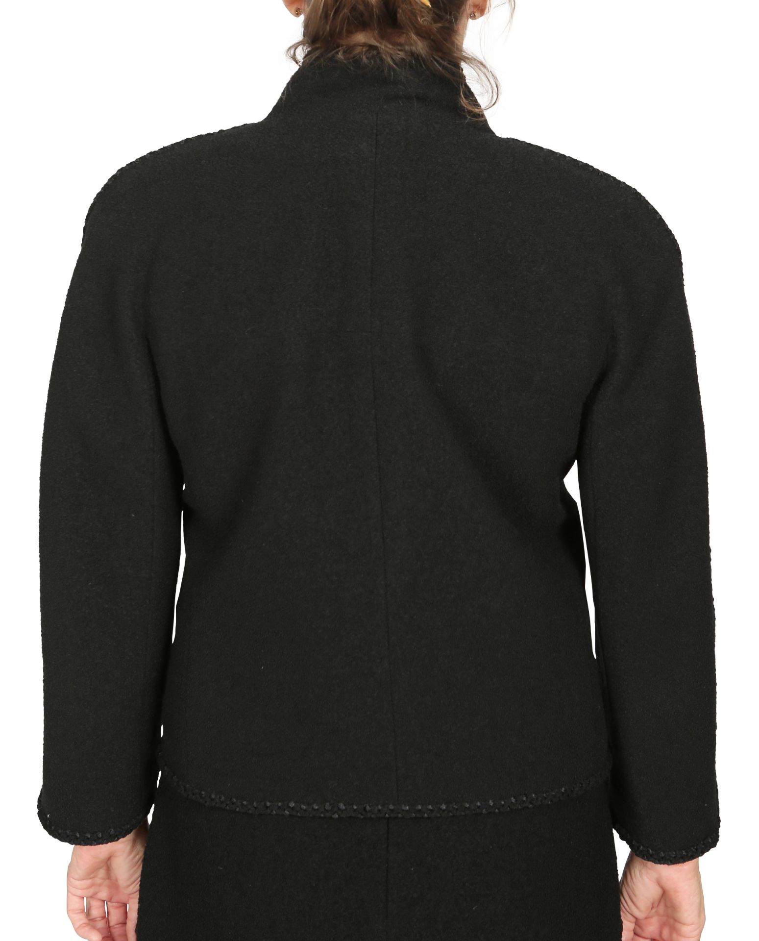 CHANEL, A BLACK WOOL JACKET - Image 3 of 5