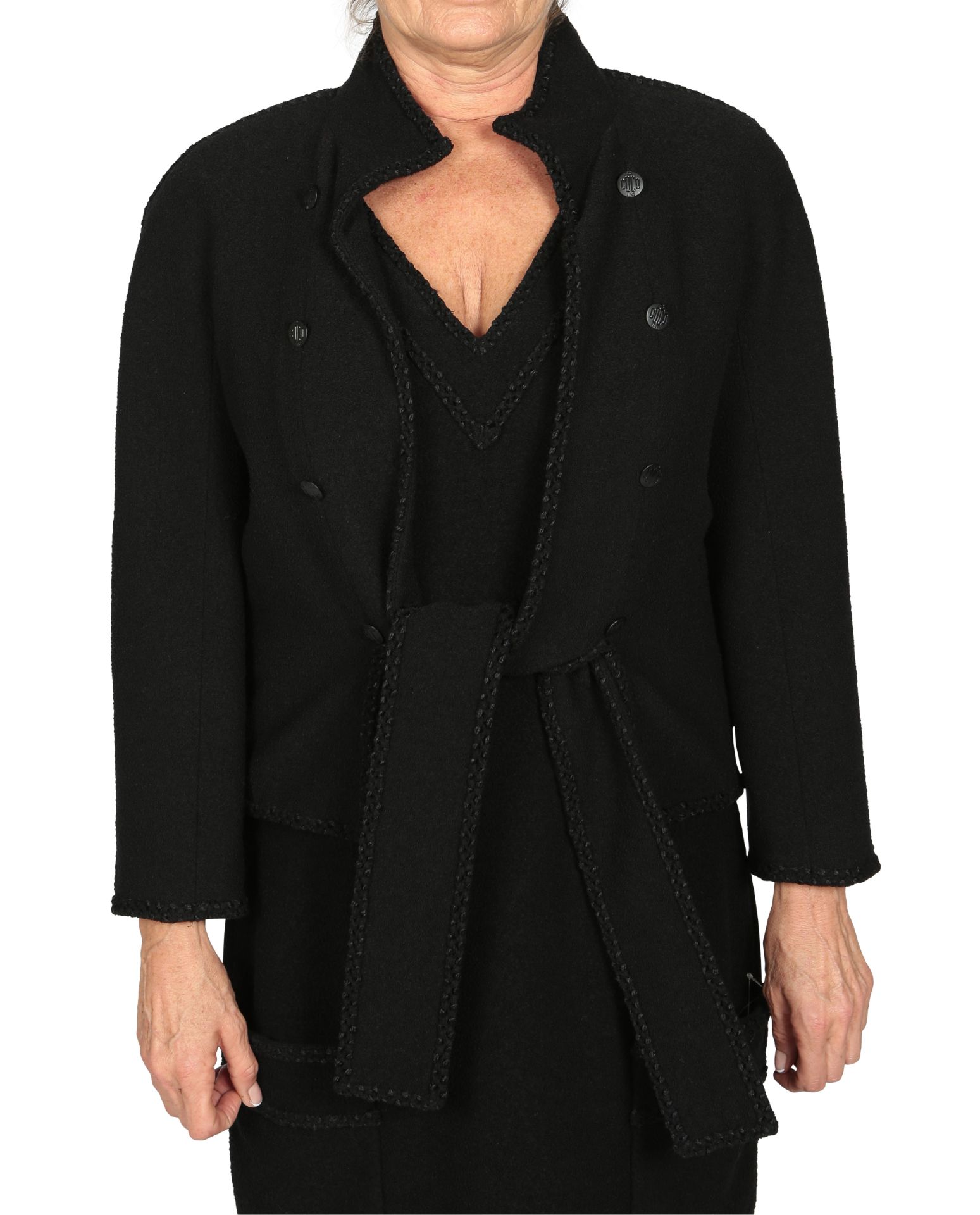 CHANEL, A BLACK WOOL JACKET