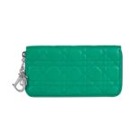 DIOR, A GREEN CANNAGE LONG WALLET