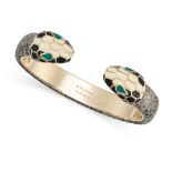 BULGARI, A SERPENTI FOREVER GREY ENAMEL BRACELET